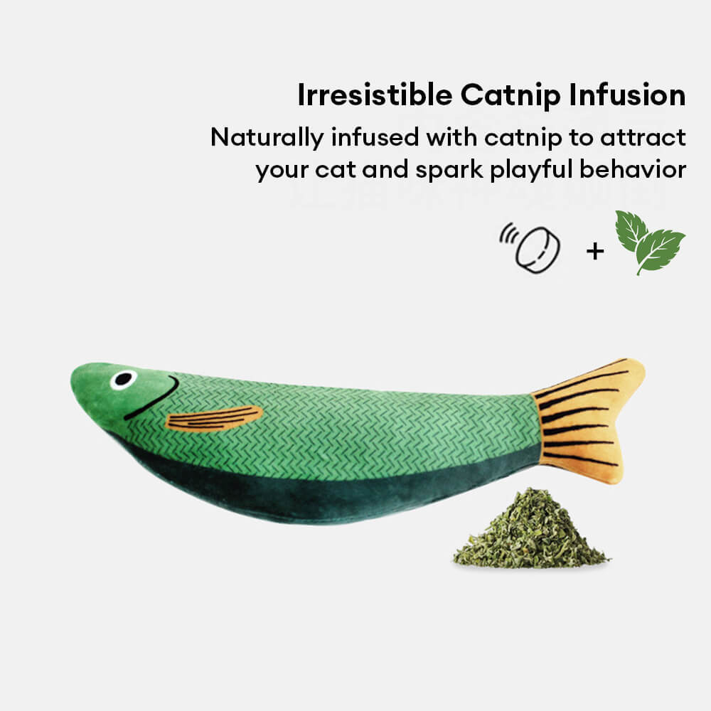 Realistic Colourful Fish Self-Play Catnip Cat Toys