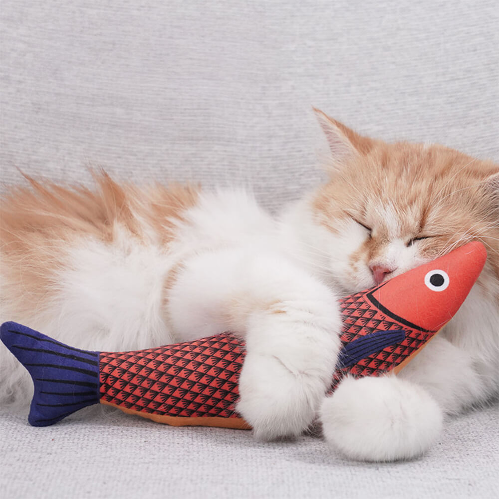Realistic Colourful Fish Self-Play Catnip Cat Toys