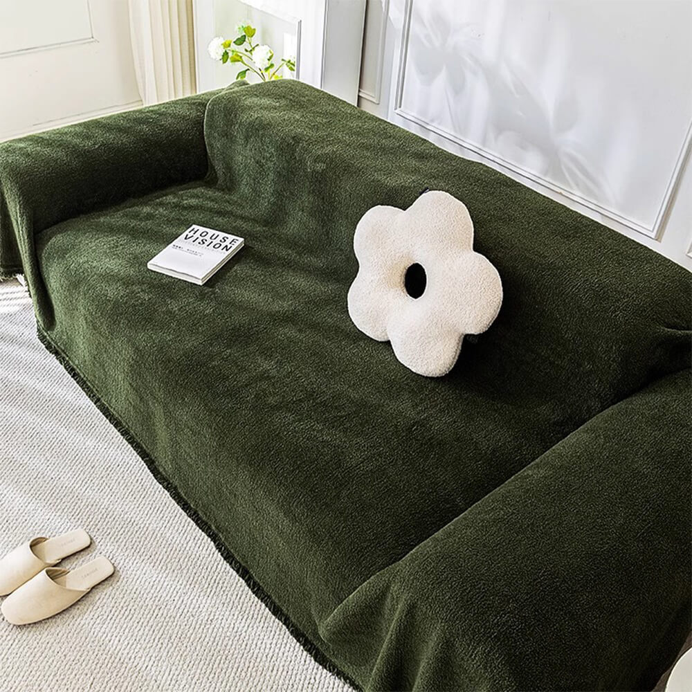 Soft Plush Waterproof Multi-Purpose Furniture Protection Sofa Cover