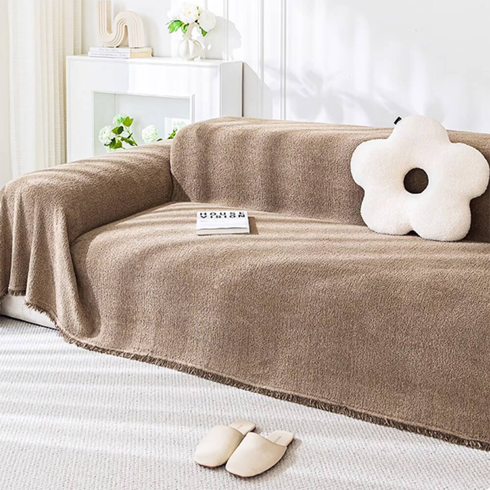 Soft Plush Waterproof Multi-Purpose Furniture Protection Sofa Cover