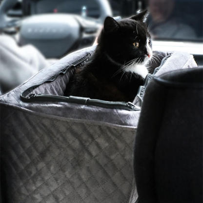 Soft Velvet Quilted Multifunctional Center Console Dog Car Seat