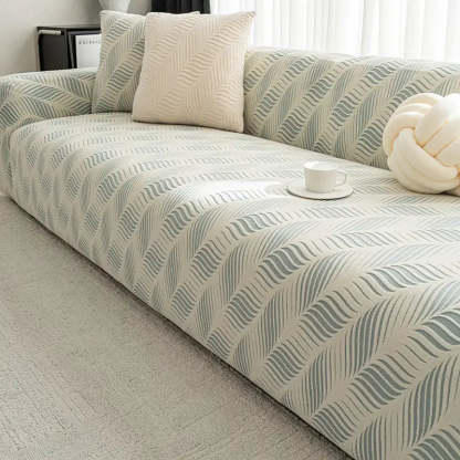 Thick Polar Fleece Jacquard Anti-Scratch Stretch Sofa Cover