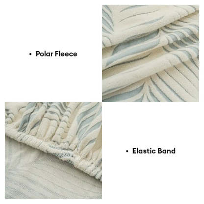 Thick Polar Fleece Jacquard Anti-Scratch Stretch Sofa Cover