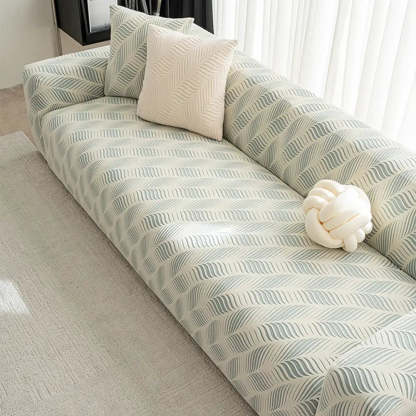 Thick Polar Fleece Jacquard Anti-Scratch Stretch Sofa Cover