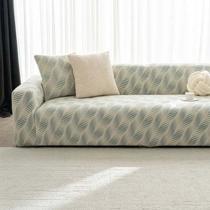 Thick Polar Fleece Jacquard Anti-Scratch Stretch Sofa Cover