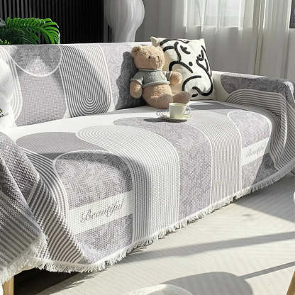 Waffle Texture Fabric Breathable Skin-Friendly Furniture Decorative Sofa Cover