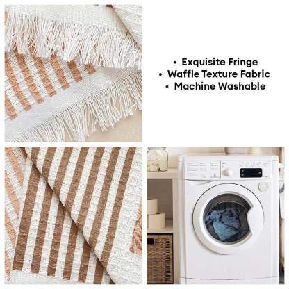 Waffle Texture Fabric Breathable Skin-Friendly Furniture Decorative Sofa Cover