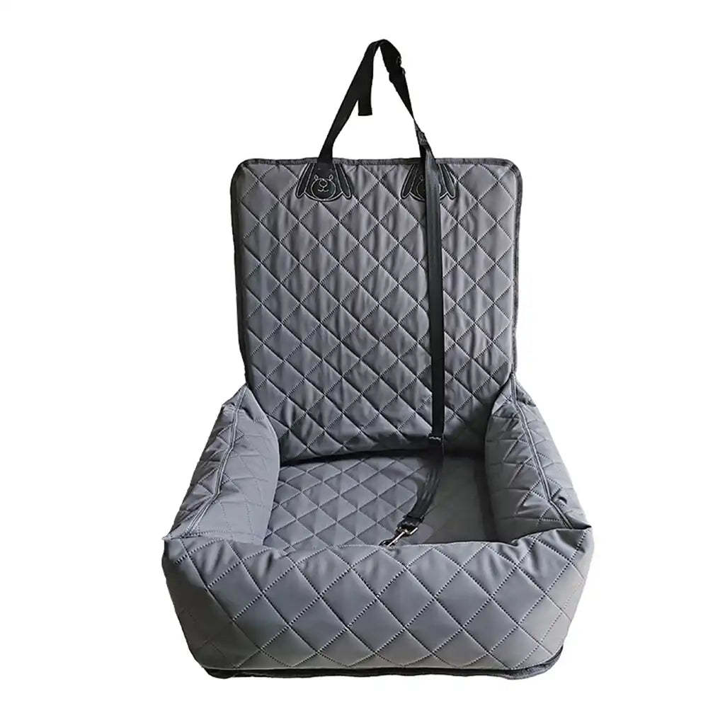 Water-Repellent PU Leather Scratch-Resistant Car Travel Dog Car Seat Bed