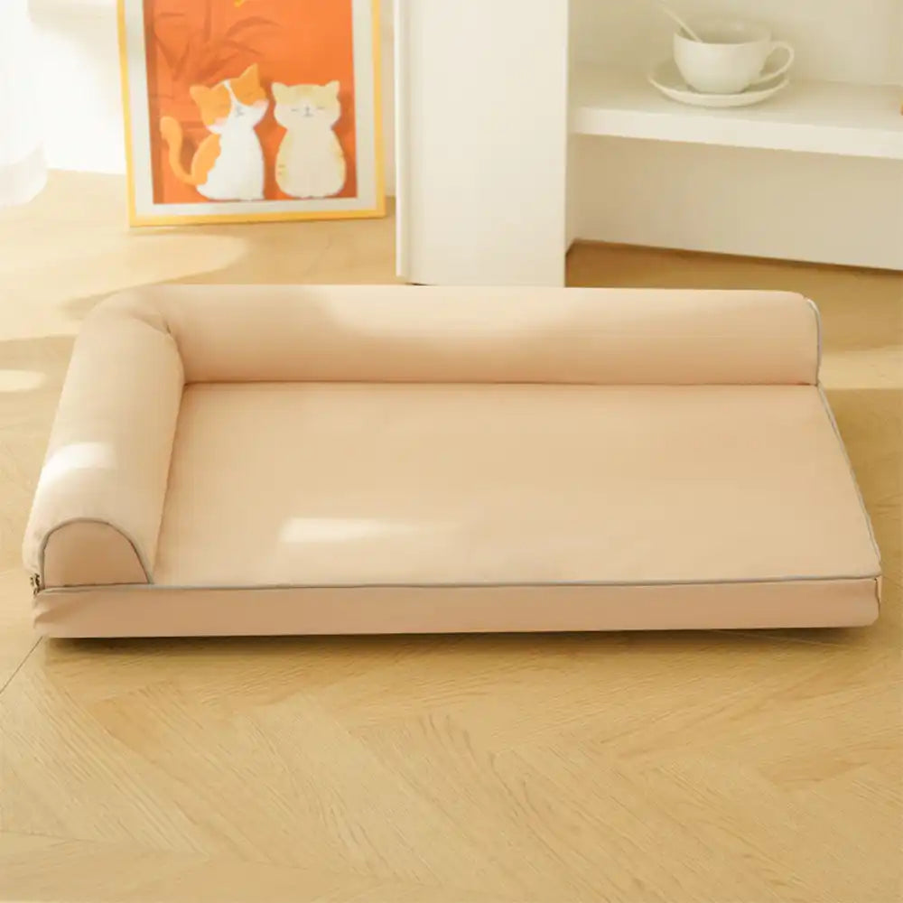 Waterproof Egg Foam Orthopaedic Bed with L Bolster Sides Large Dog Bed