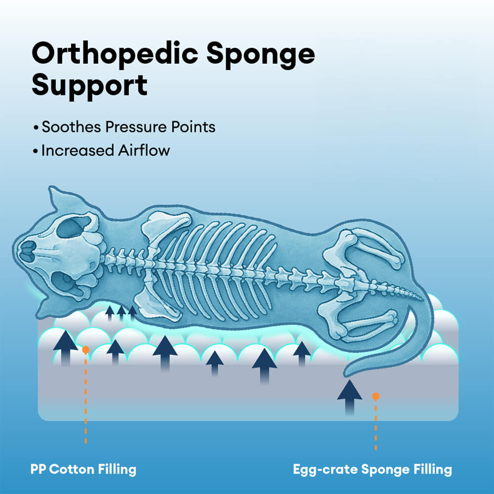 Waterproof Orthopaedic Removable Memory Foam Large Dog Bed