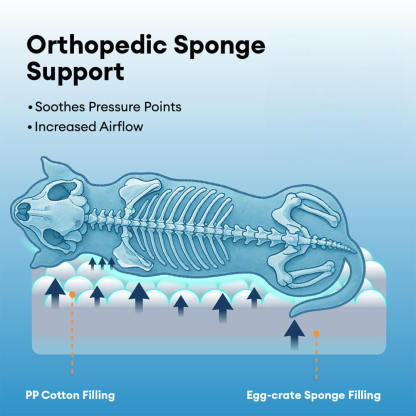 Waterproof Orthopaedic Removable Memory Foam Large Dog Bed