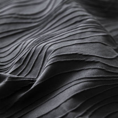 Wavy Jacquard Percale Cotton Duvet Cover Bed Sheet Set