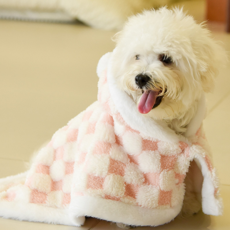 Furry Pet Clothing Warm Dog & Cat Cape