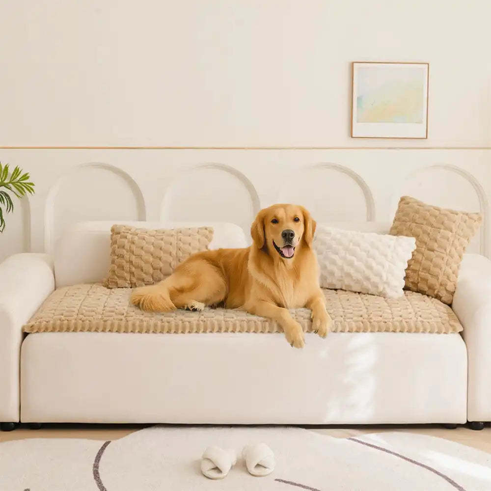 Honeycomb Plush Thickened Soft Sofa Decoration Pet Mat Sofa Cover