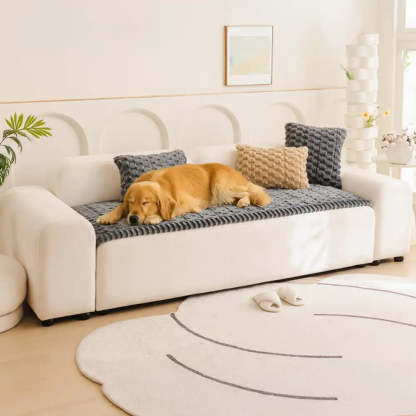 Honeycomb Plush Thickened Soft Sofa Decoration Pet Mat Sofa Cover
