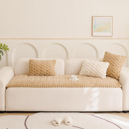 Honeycomb Plush Thickened Soft Sofa Decoration Pet Mat Sofa Cover