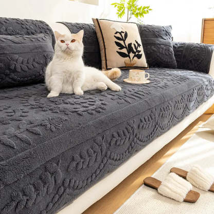 Jacquard Plush Comfortable Scratch-Resistant Non-Slip Sofa Cover