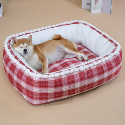 Large Space Oval Bed Delicate Plush Dog Bed