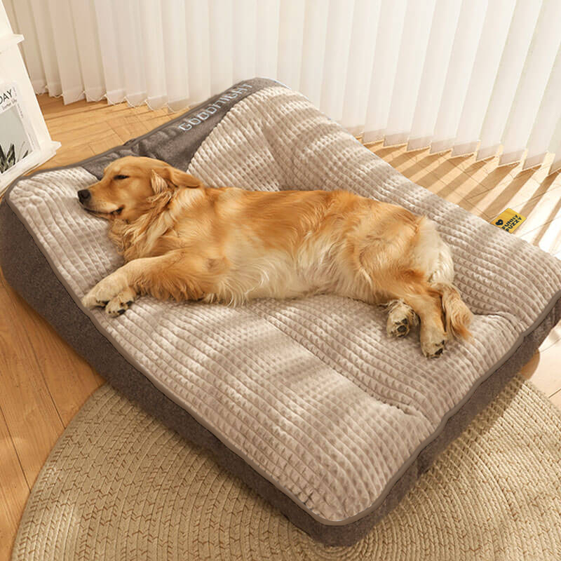 Large Thick Scratch-resistant Spine Protection Dog Cushion Bed - FunnyFuzzy