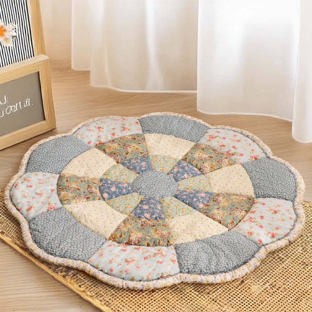 Large Flower Shape Floral Chic Pet Mat - FUNNYFUZZY