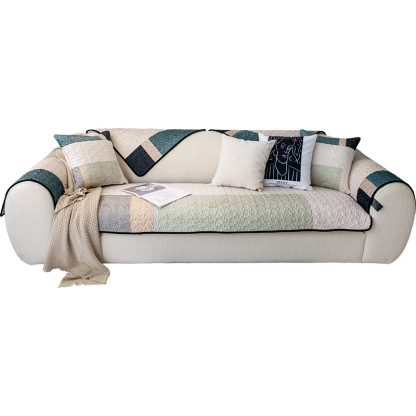 Luxury Cotton Sofa Cover Anti-Scratch Furniture Protector
