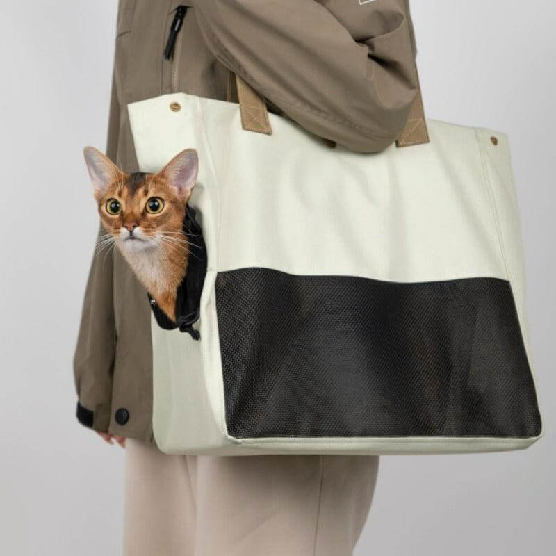 Lightweight Pet Carrier Bag Breathable Portable Single Shoulder Cat Ba