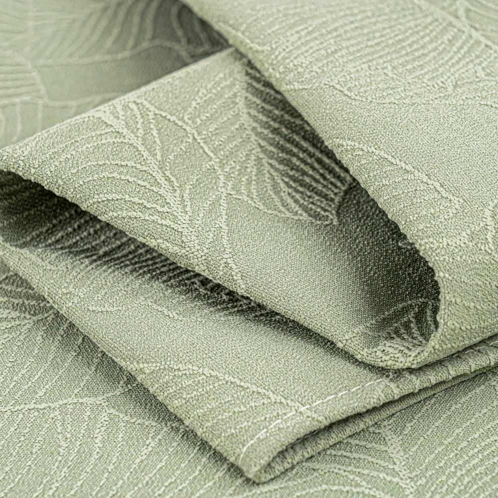 Luxury Solid Colour Leaf Textured Jacquard Furniture Protector Sofa Cover