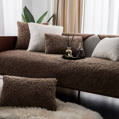 Luxury Warm Fleece Furniture Protective Mat Non-Slip Sofa Cover