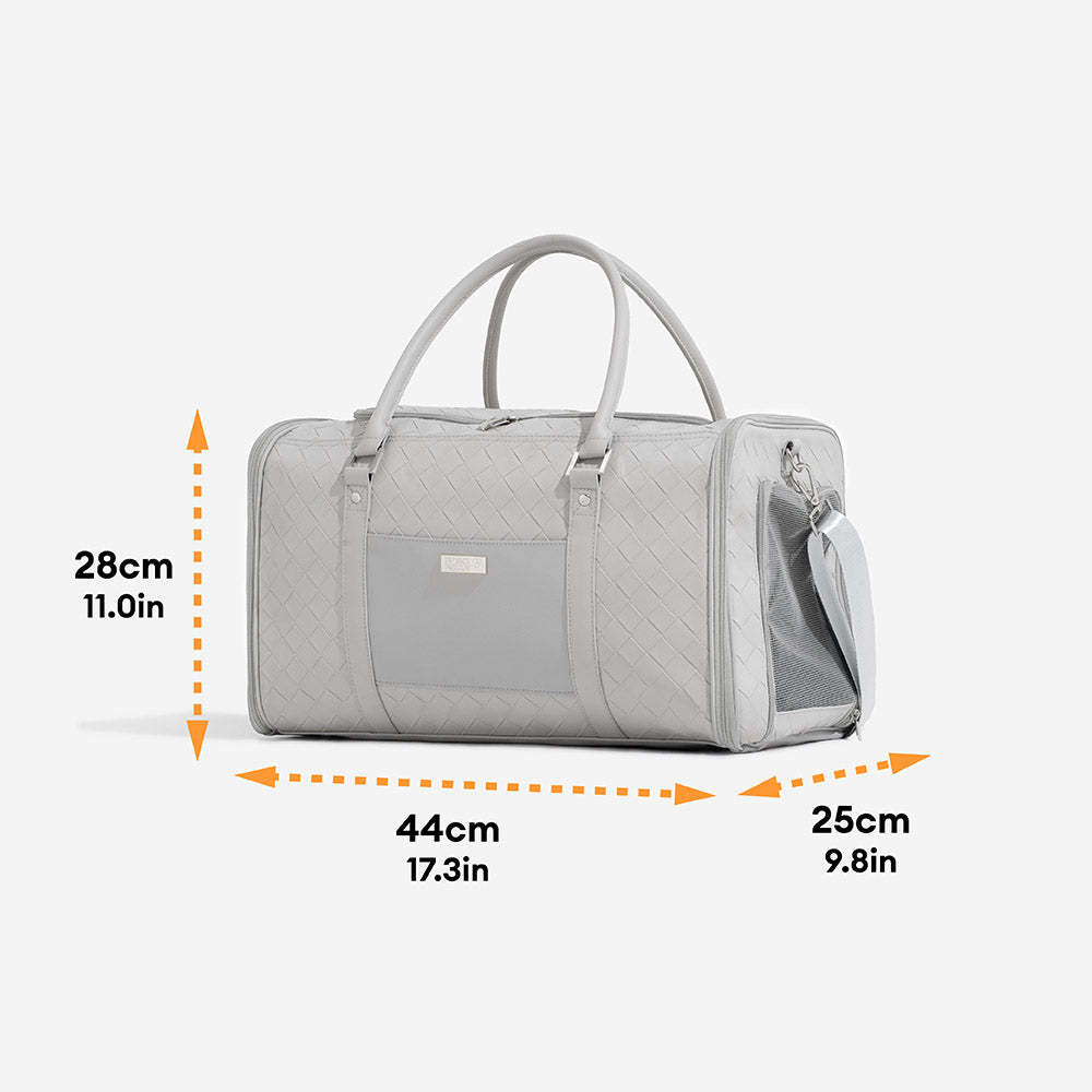 Luxury Multi-Functional Breathable Woven Leather Pet Carrier – The City Companion