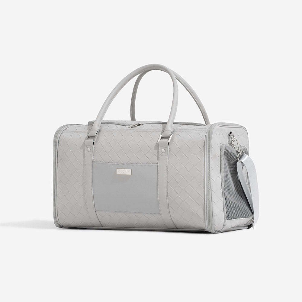Luxury Multi-Functional Breathable Woven Leather Pet Carrier – The City Companion