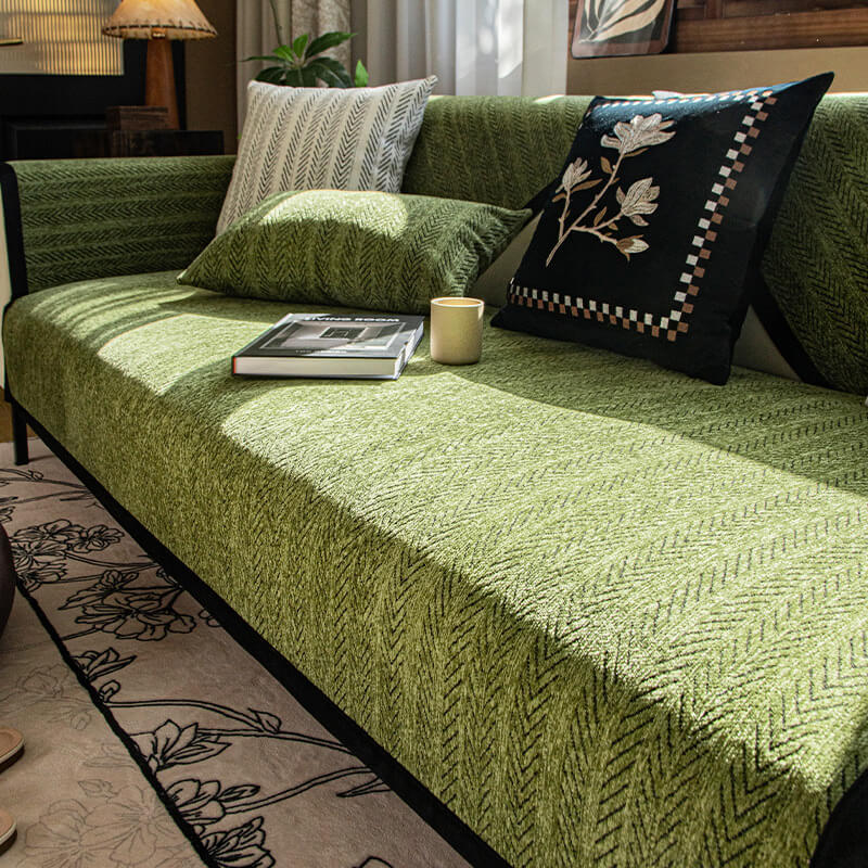 Modern Chenille Fabric Furniture Protection Anti-Scratch Non-Slip Sofa