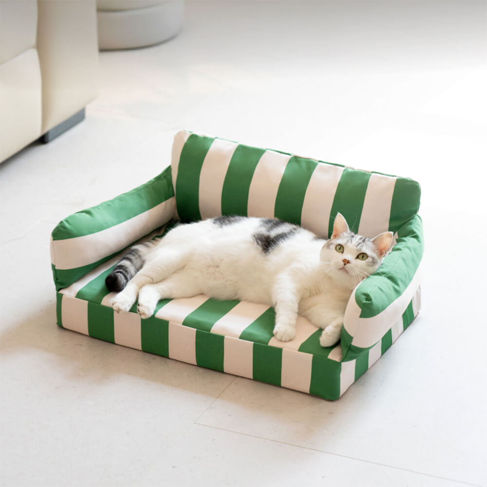 Modern Trendy Colour Blocks Waterproof Orthopaedic Dog Sofa Bed