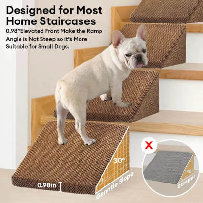 Modular Foam Dog Ramp Steps for Staircase Stairs with Velcro