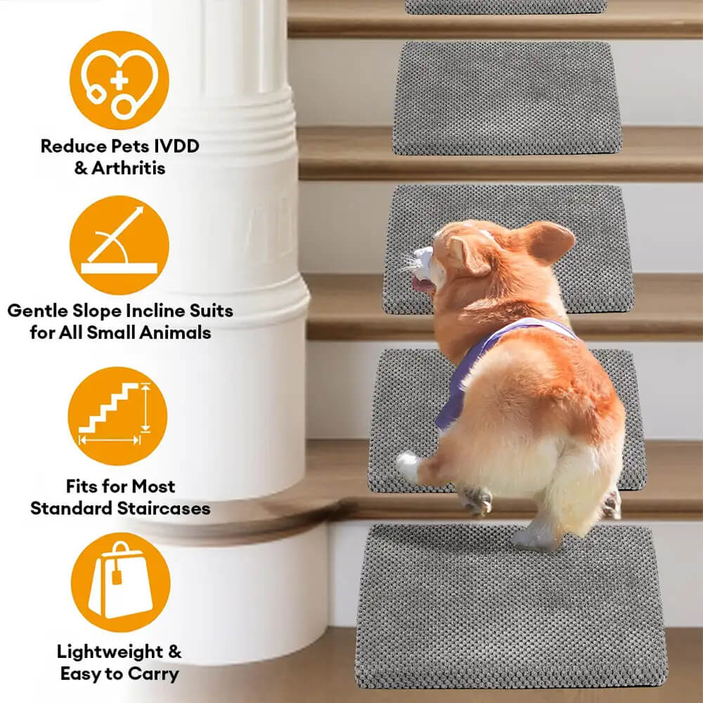 Modular Foam Dog Ramp Steps for Staircase Stairs with Velcro