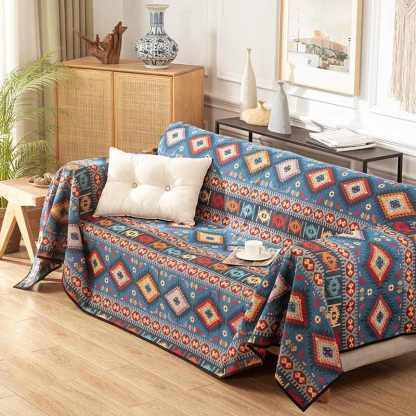 Moroccan Jacquard Multifunctional Throw Blanket Sofa Cover