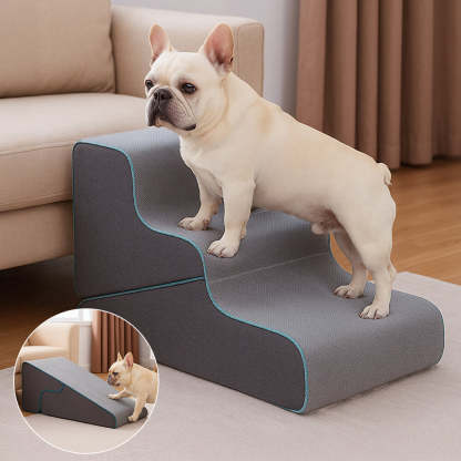 Multifunctional 2-in-1 Foldable Dog Steps with Ramp Mode
