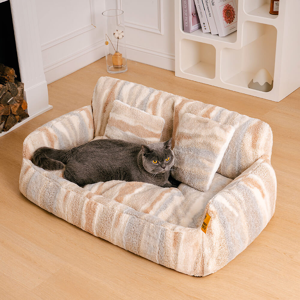 Nordic Fluffy Extra Large Cosy Dog & Cat Sofa Bed