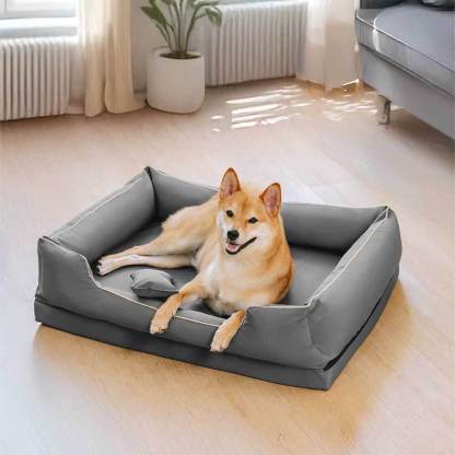 Nordic Style Waterproof Anti-Scratch Washable Dog Sofa Bed with Pillow
