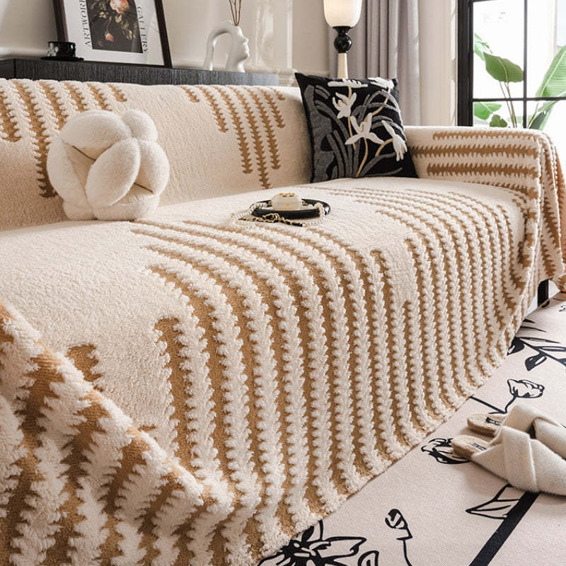 Homely Plush Sofa Cosy Anti-scratch Full Coverage Decoration Sofa Cove