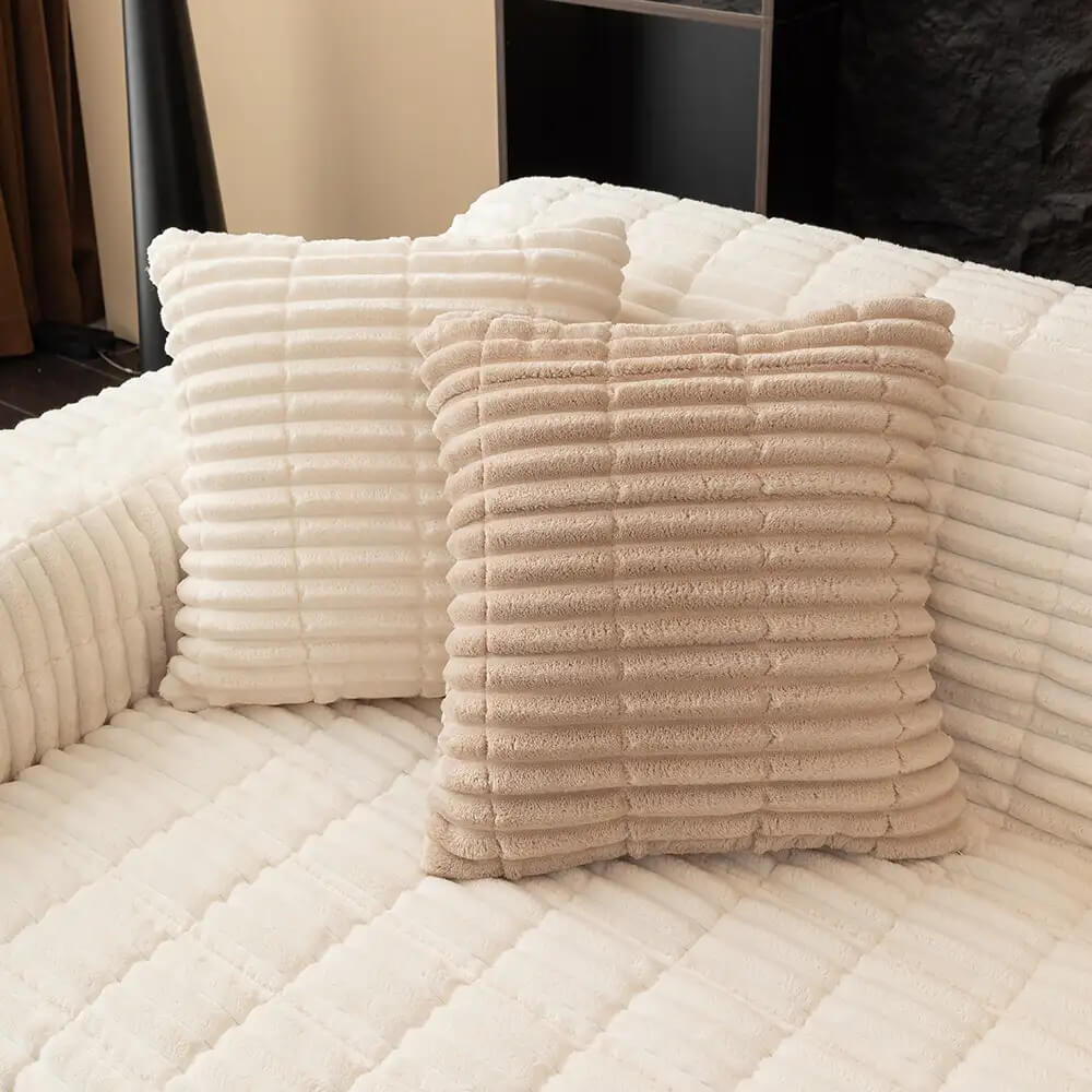 One-Piece Cosy Flannel Sofa Protection Non-Slip Sofa Cover