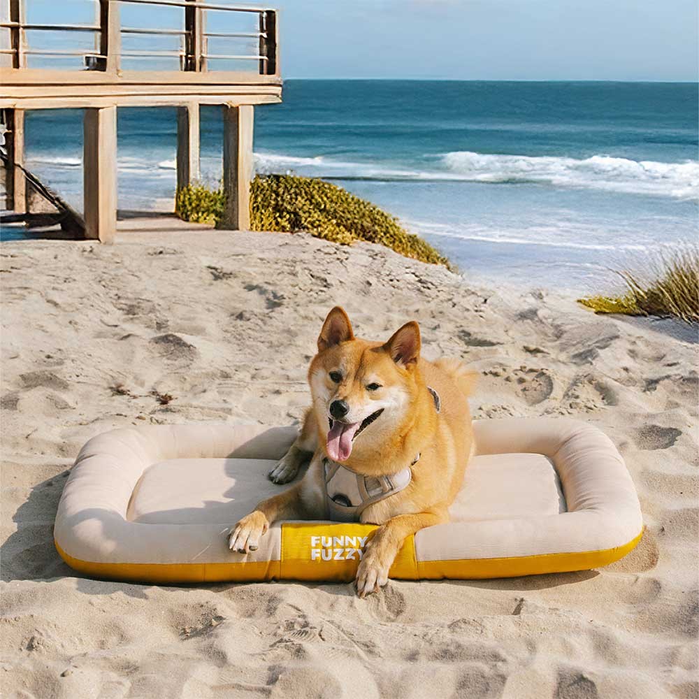Outdoor Waterproof & Scratch-Resistant Color-Blocked Orthopedic Dog Mat - Trek Lounge