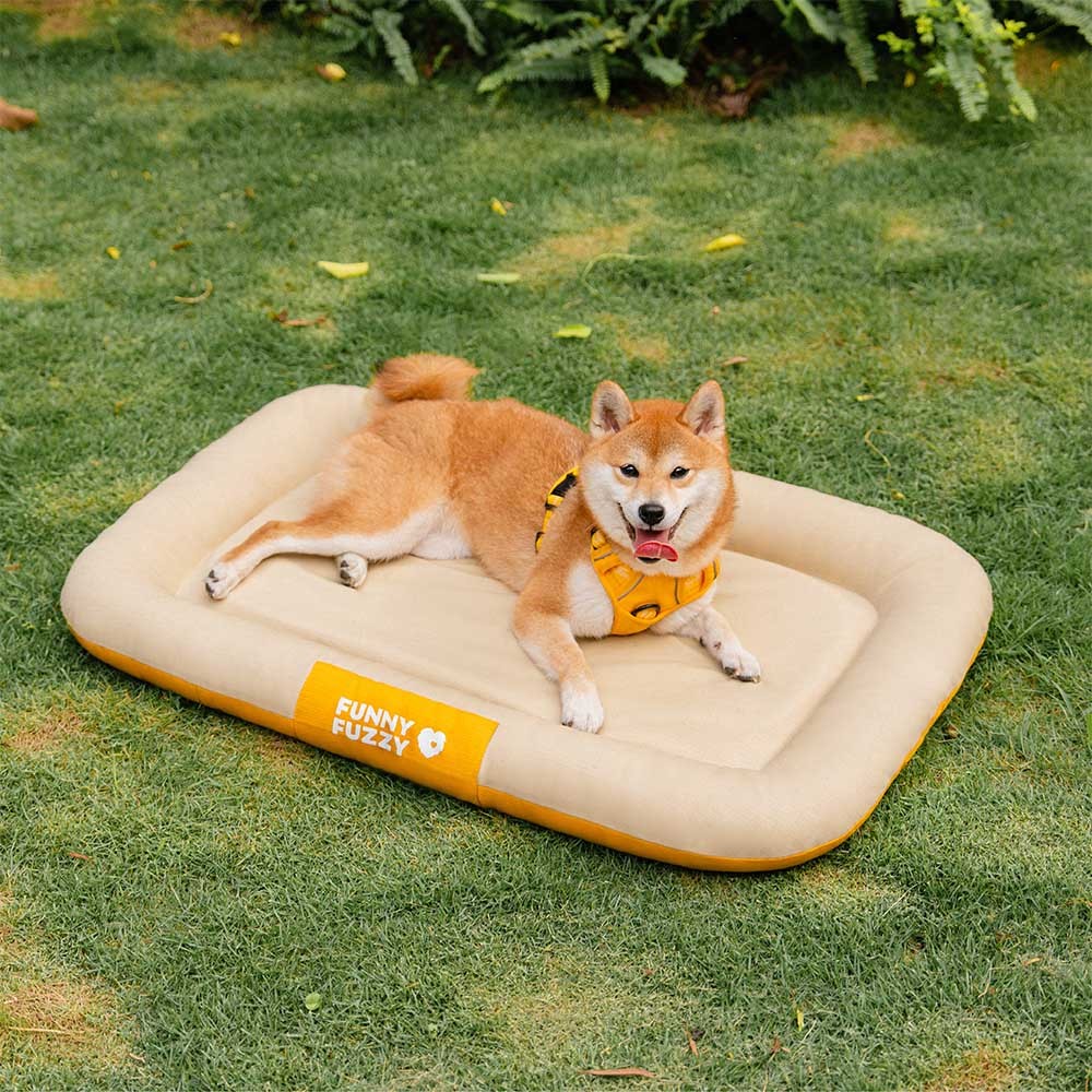 Outdoor Waterproof & Scratch-Resistant Color-Blocked Orthopedic Dog Mat - Trek Lounge