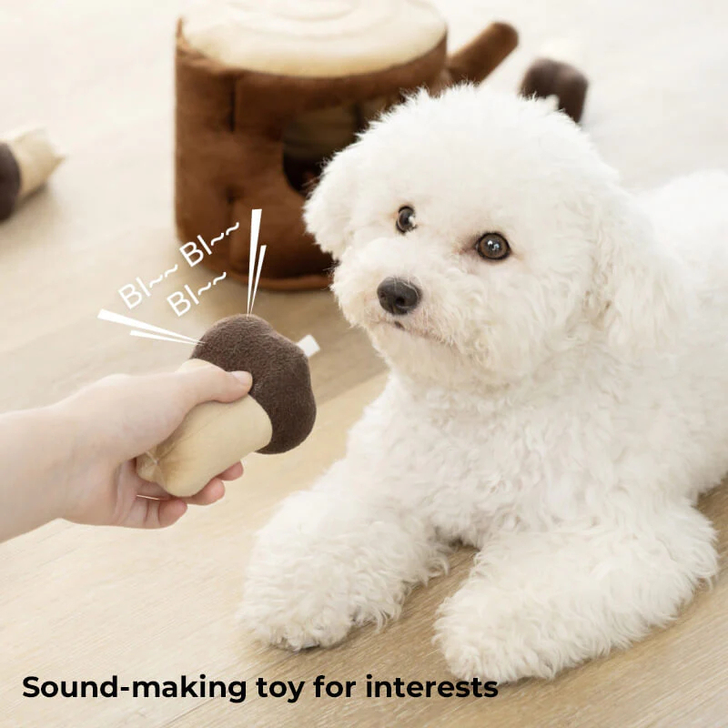 Pine Cone Squeaky Puzzle Toy Dog Interactive Toy