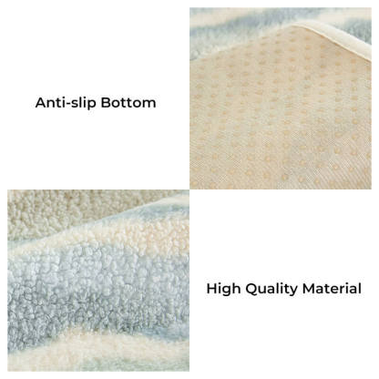 Plush Cream Comfort Furniture Protective Mat Sofa Cover