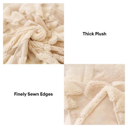 Plush Thickened Geometric Pattern Furniture Blanket Throw Sofa Cover