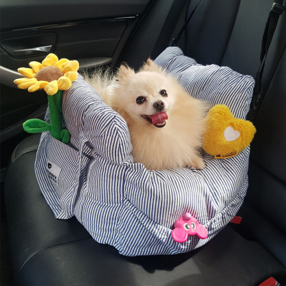 Portable Leisure Outing Pet Booster Dog Car Seat Bed