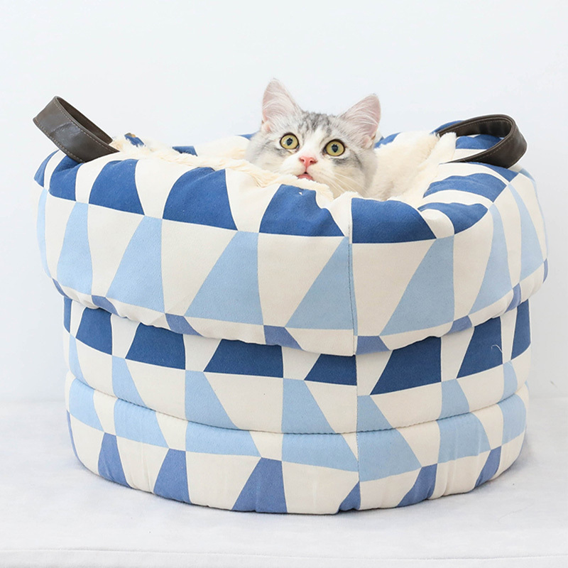 Portable Water Bucket Snug Sleep Pet Bed