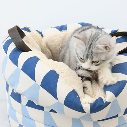 Portable Water Bucket Snug Sleep Pet Bed