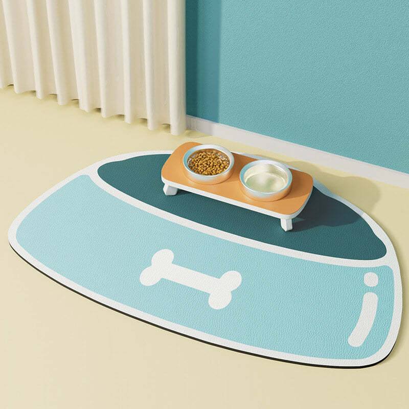 Quick-Dry Absorbent Non-Slip Pet Feeding Mat