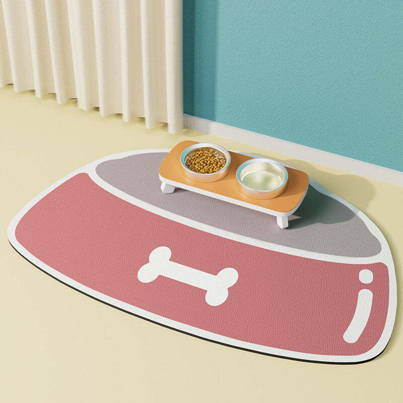 Quick-Dry Absorbent Non-Slip Pet Feeding Mat